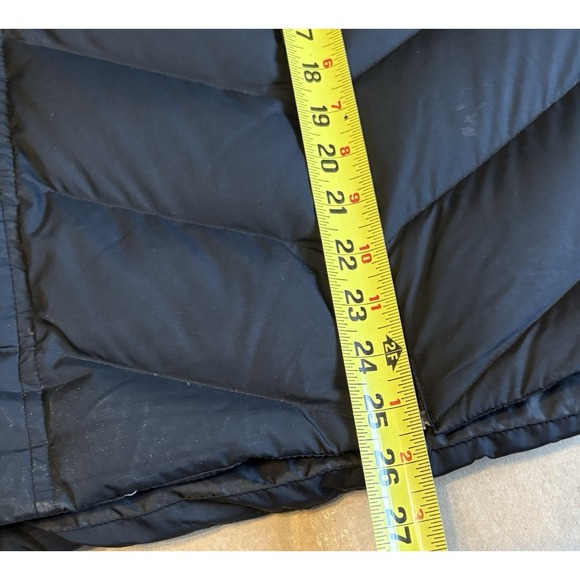 Lands' End Womens Vest Down Puffer Black Full Zip Size Large 14-16 Sleeveless - Picture 7 of 7